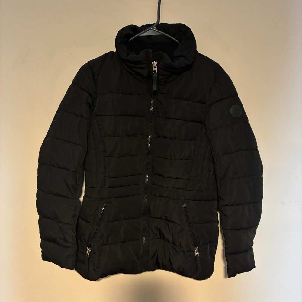 Calvin Klein Performance Women's Black Puffer Jacket Full Zip Size Small